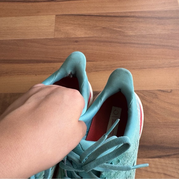 Hoka One Clifton 8 Women’s Running Athletic Shoes Aqua Blue 7.5 - Picture 5 of 11